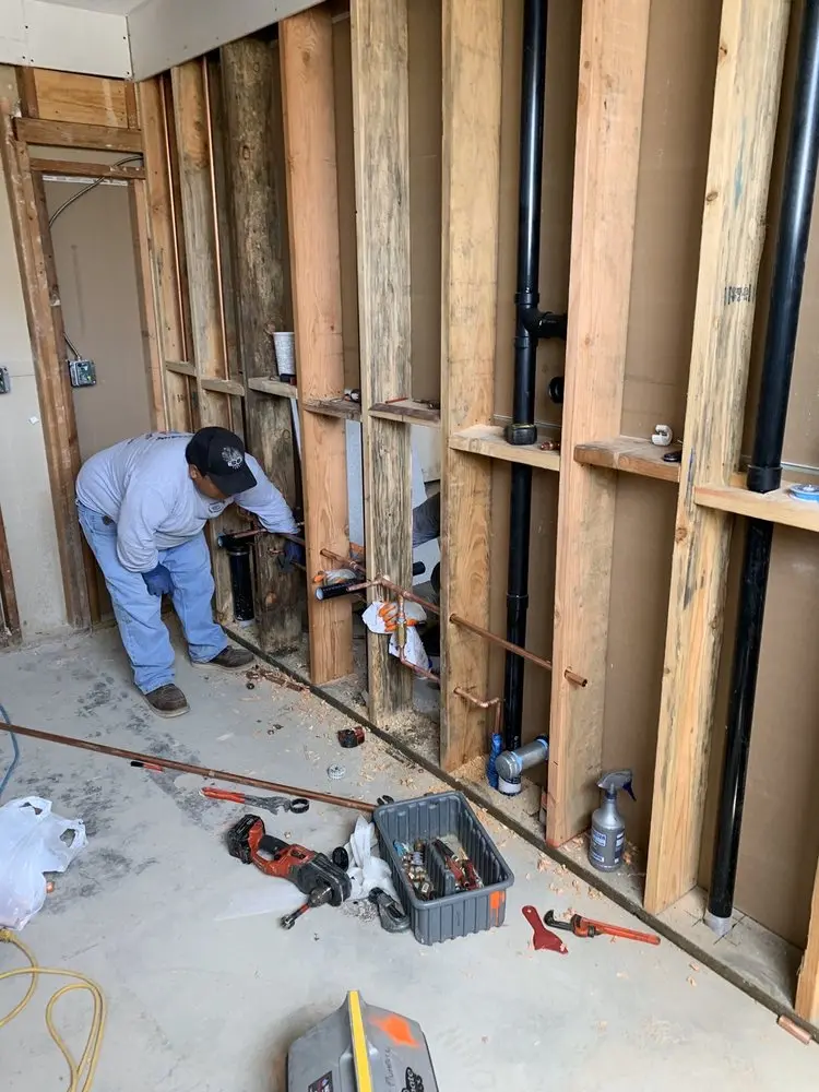 Commercial rough-in plumbing for Water Heater Replacement in West Chatsworth